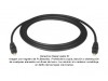 Cable Fibra ópica Toslink macho a macho, negro 1 m